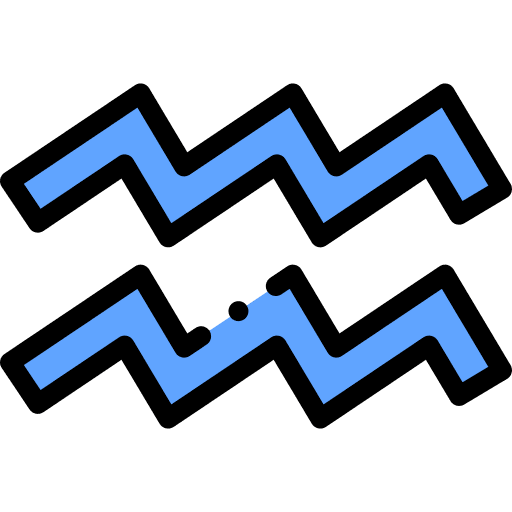 Aquarius horoscope zodiac aquarius icon