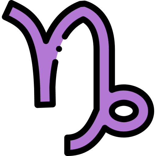 Capricorn astrology horoscope signs icon