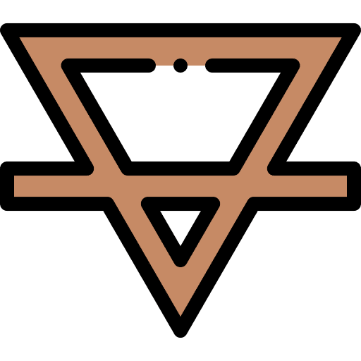 Earth shapes and symbols astrology signs icon