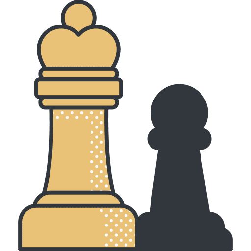 Chess sports and competition chess piece strategy icon