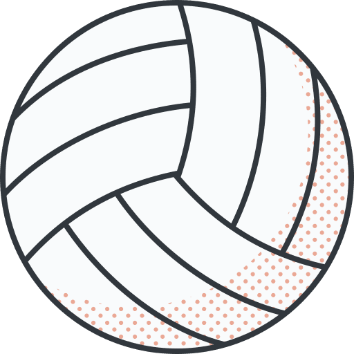 Volleyball sport ball exercise icon