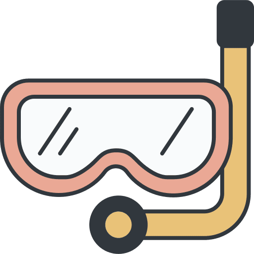 Diving adventure sports goggle sports and competition icon