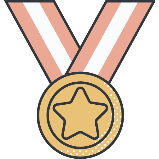 Medal best award trophy icon