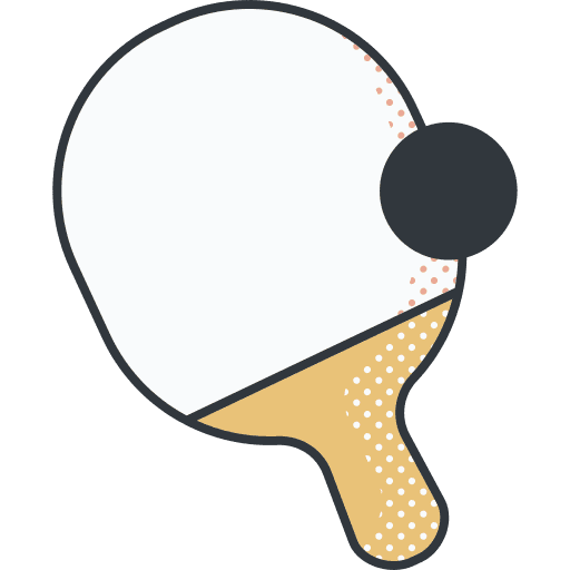 Ping pong table tennis sports and competition equipment icon