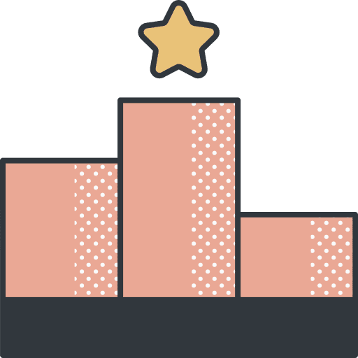 Podium sports and competition podium best icon