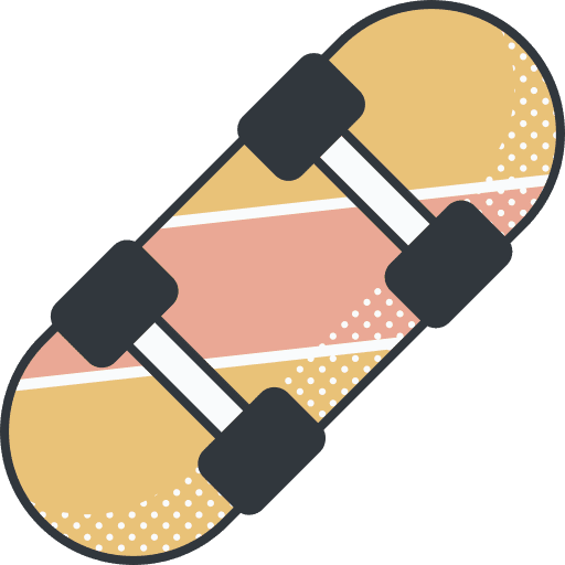 Skateboard leisure skateboard sport icon