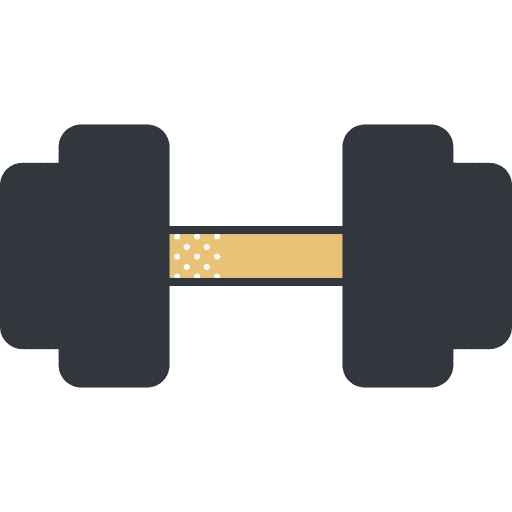 Weight sports and competition weight dumbbell icon