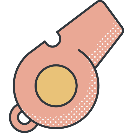 Whistle sports and competition whistle music and multimedia icon