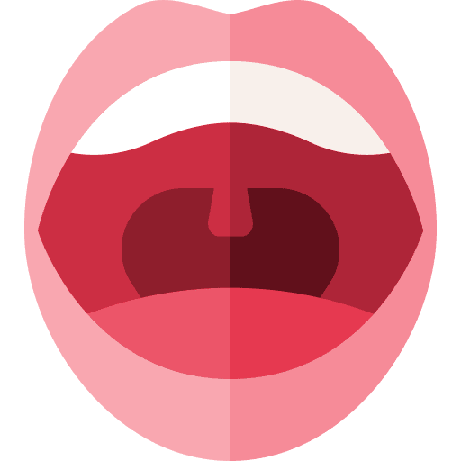Mouth tongue oral open mouth icon