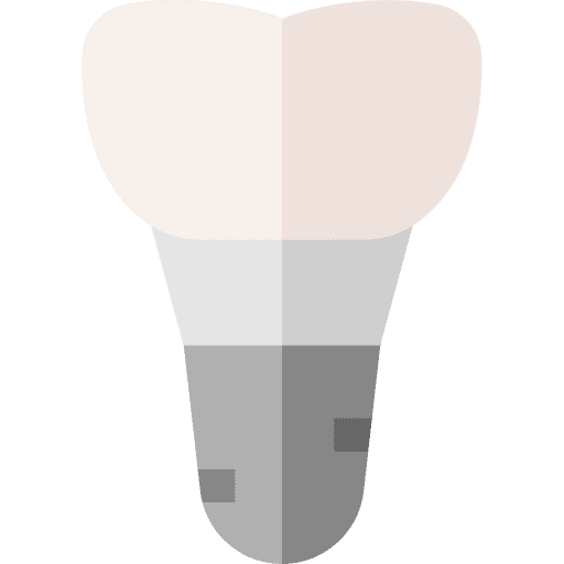 Dental implant molar dentist tooth icon