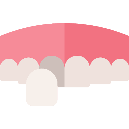 Dental veneer dental injury clean icon