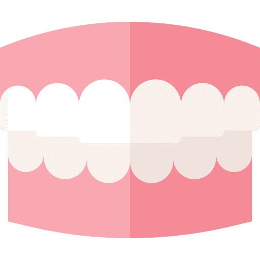 Denture dentist dentist tools dental care icon