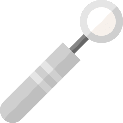 Mouth mirror dentist tools dental mirror icon
