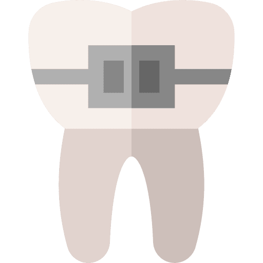Braces odontology braces dental icon
