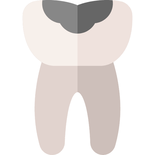 Decay premolar teeth decay icon