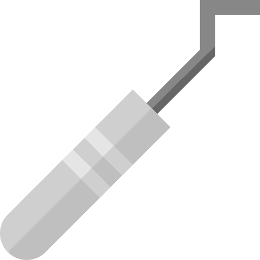 Periodontal scaler dentist tools and utensils healthcare and medical icon