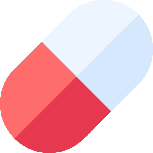Medicine healthcare and medical capsule meds icon
