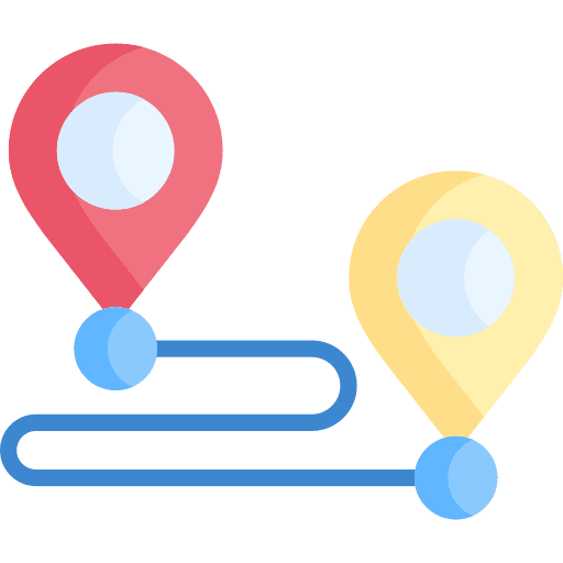 Destination tourism customer journey journey icon