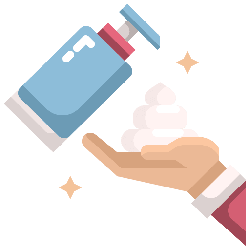 Foam wash beauty handwash icon