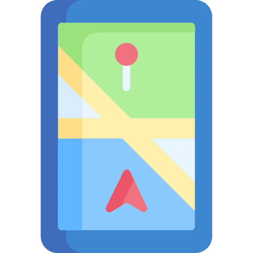 Gps position tablet electronics icon