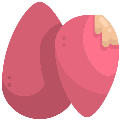 Sponge grooming make up foundation icon