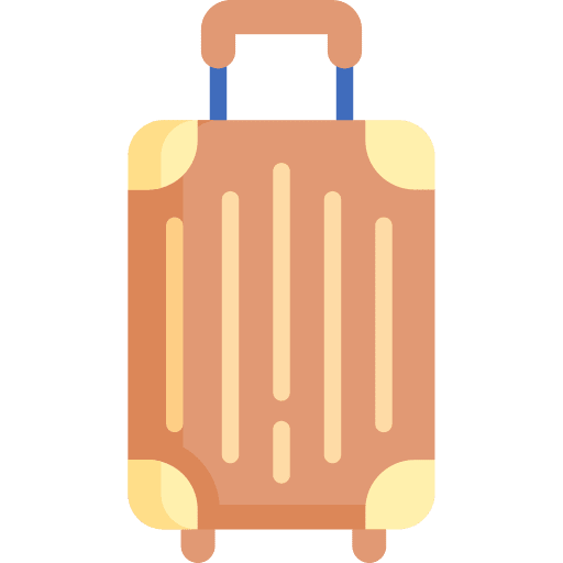 Suitcase baggage luggage travel icon