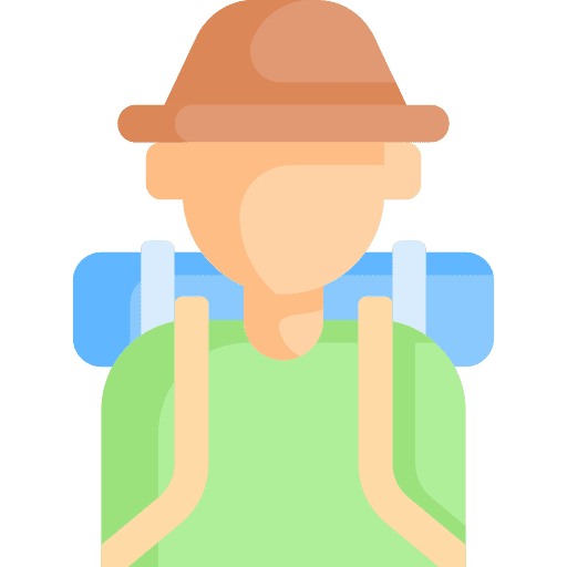 Traveler man explorer traveler icon