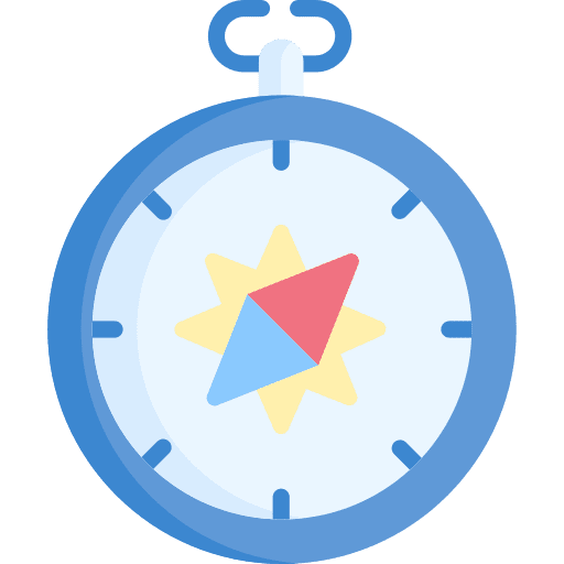 Compass location orientation direction icon