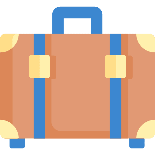 Suitcase travelling baggage suitcase icon