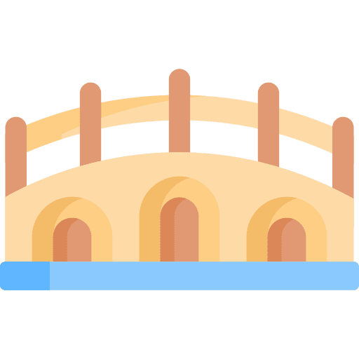 Bridge bridge canal architecture and city icon