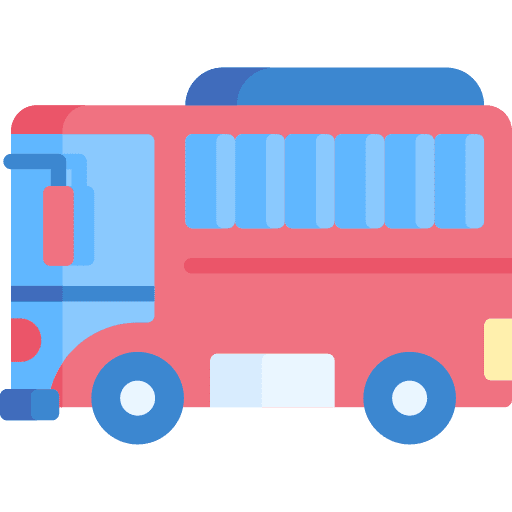 Bus public transport vehicle automobile icon