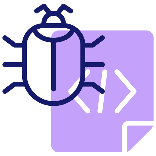 Computer bug seo and web computer bug app icon
