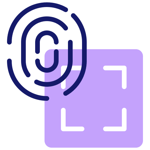 Fingerprint scanner fingerprint scanner scan security icon