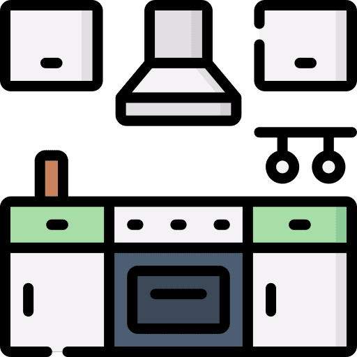 Kitchen cabinets home kitchen icon