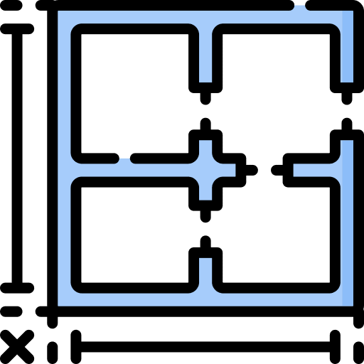Measure construction and tools architecture and city house plan icon