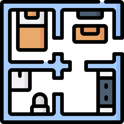 Plan construction interior design design icon