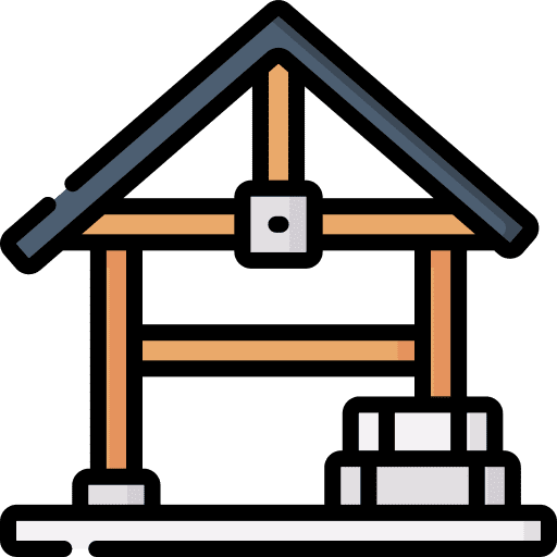 Foundation building house construction icon
