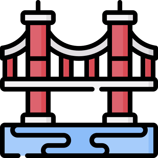 Bridge bridge architecture and city united states icon