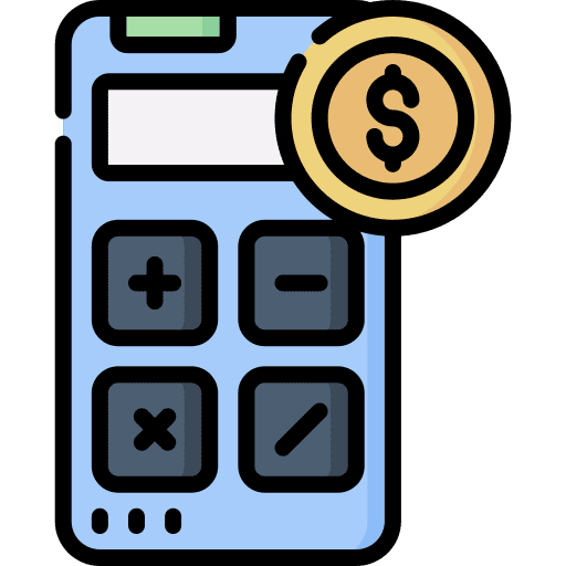 Calculator estimate money business and finance icon