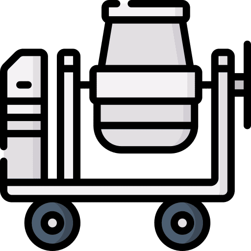Concrete mixer improvement construction and tools home repair icon