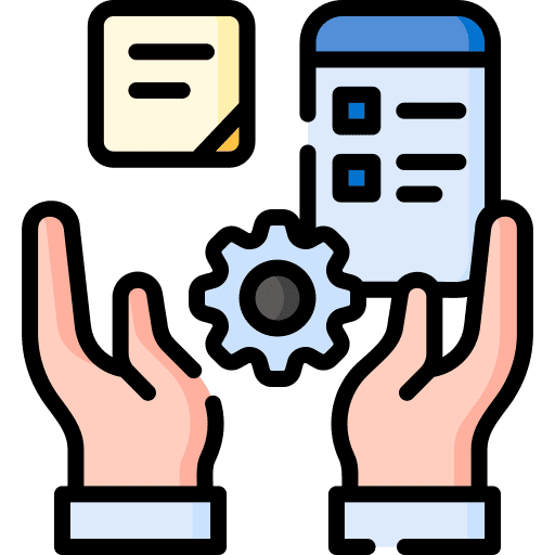 Productivity task gear productivity icon