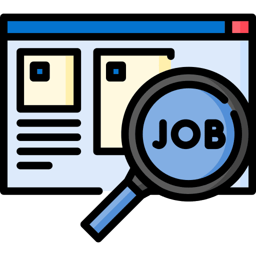 Job search job seeking apply resume icon