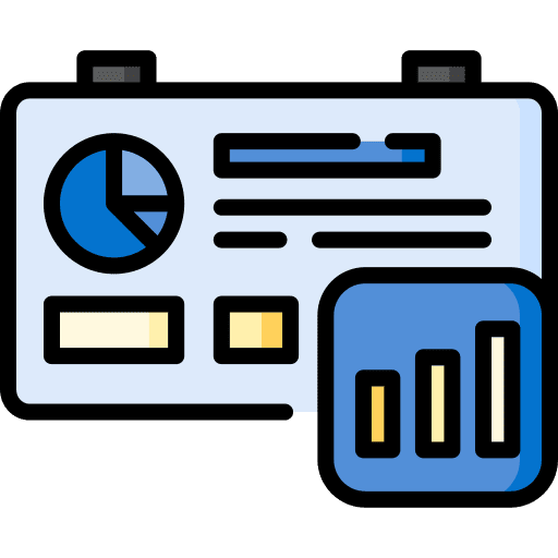 Presentation business chart finances icon