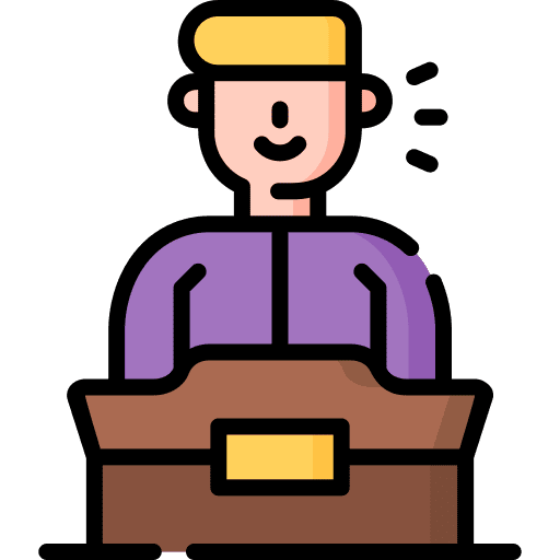 Speaker lecture persuade speaker icon