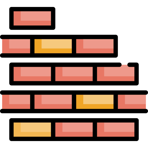 Wall construction wall buildings icon