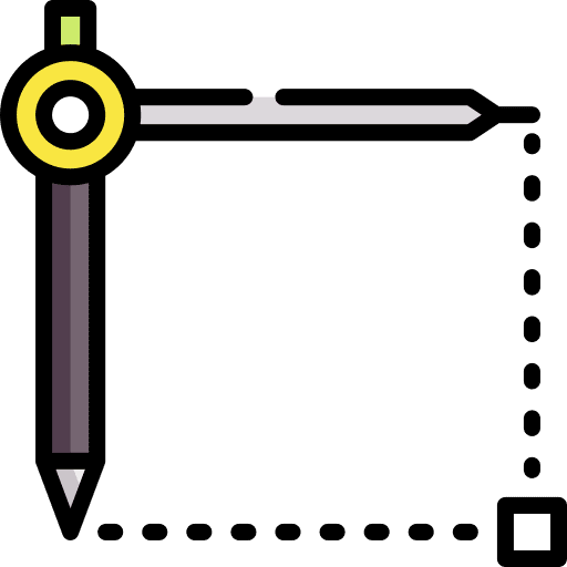Compass drawing geometry tools and utensils icon