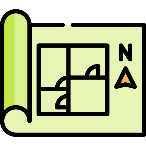 Plan project art and design paper icon