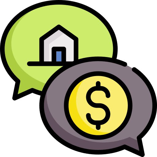 Price business and finance cost architecture icon