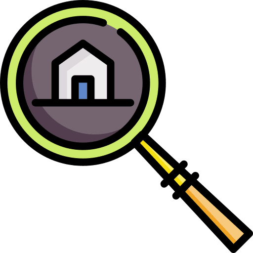 Search building house real estate icon