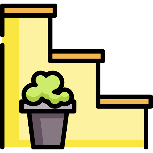 Stairs building plant stairs icon